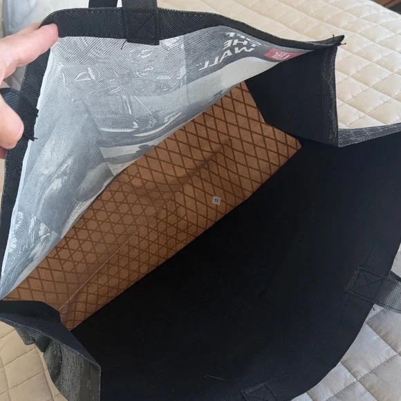 3/$25 Vans Black and Gray Graphic Tote Bag - Picture 4 of 5